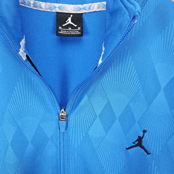 Nike Air Jordan Jumpman Warm Up Track Suit Top Basketball Youth Size M Teen Blue - Picture 6 of 10